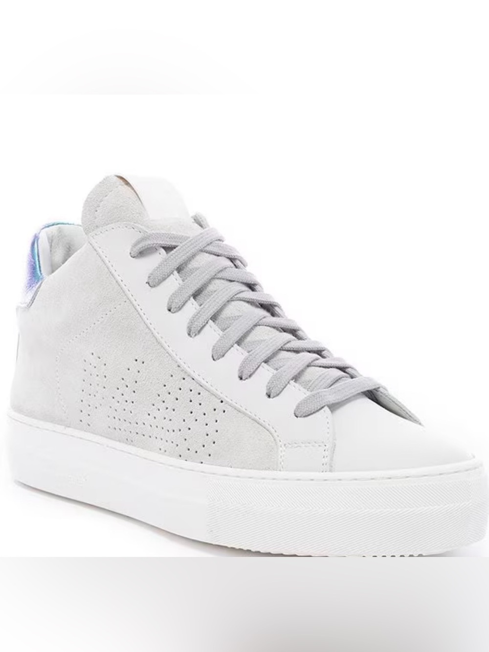 P448
NWOB Thea Holographic Suede Mid Top Platform Sneakers size 41/US10-10.5
